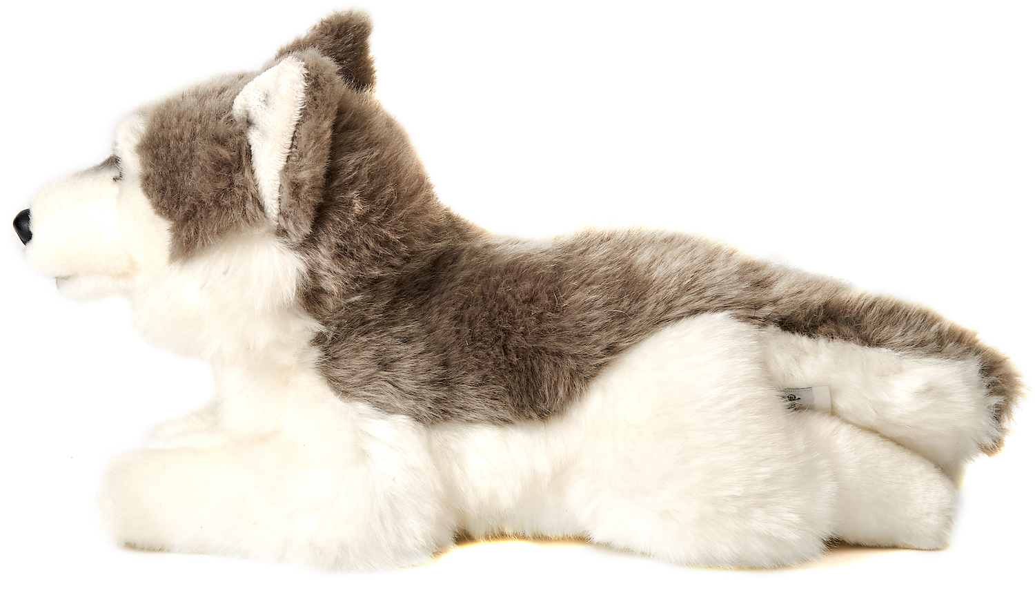 Husky grau, liegend - 31 cm (Länge) 