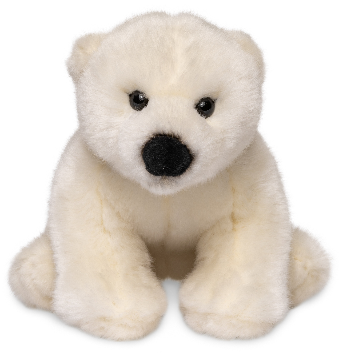 Polar bear cub, sitting - 16 cm (height) - plush bear, polar bear - soft toy, cuddly toy