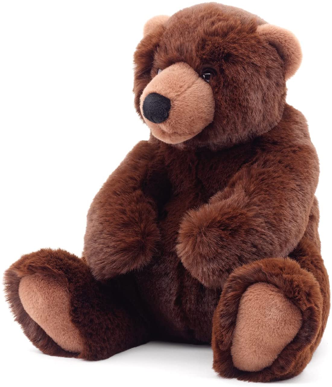 Uni-Toys - Braunbär klein, sitzend - "Yannie" - superweich - 21 cm (Höhe) - Plüsch-Bär, Teddy, Teddybär - Plüschtier, Kuscheltier 