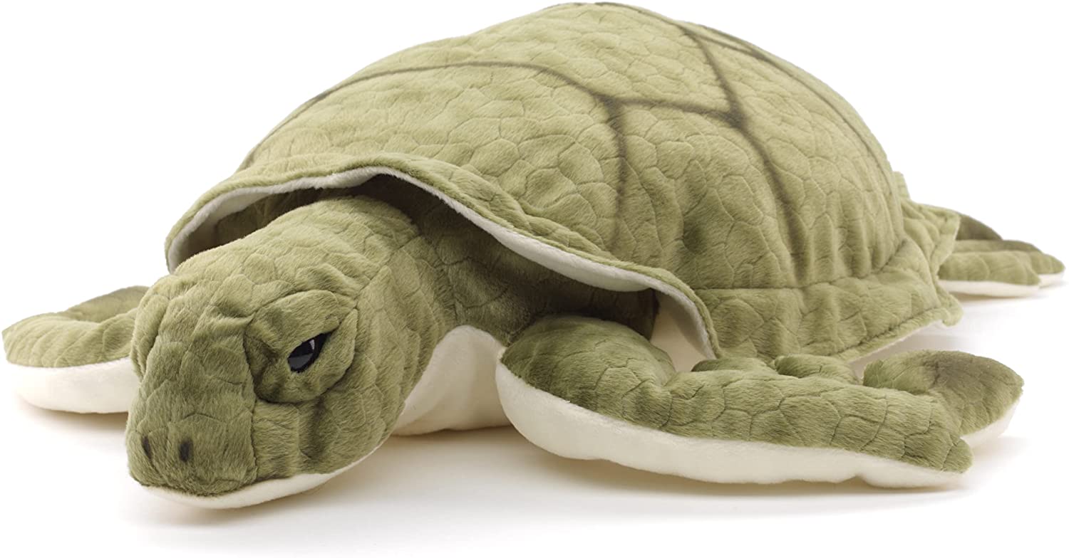 Uni-Toys - Grüne Meeresschildkröte - 55 cm (Länge) - Plüsch-Schildkröte - Plüschtier, Kuscheltier 