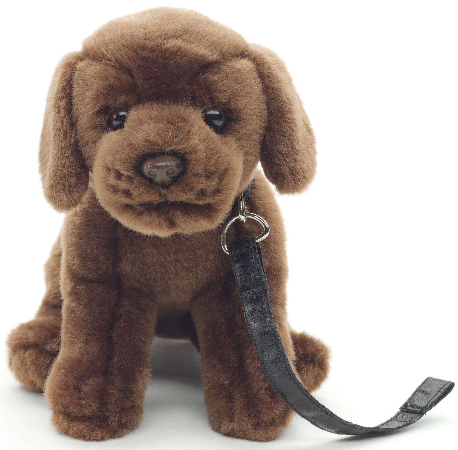 Labrador puppy (brown), with leash - 23 cm (height)