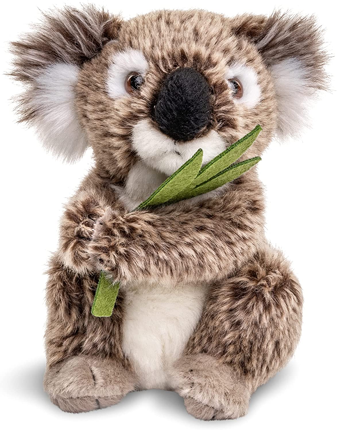 Koala mit Blatt, sitzend - 16 cm (Höhe) 