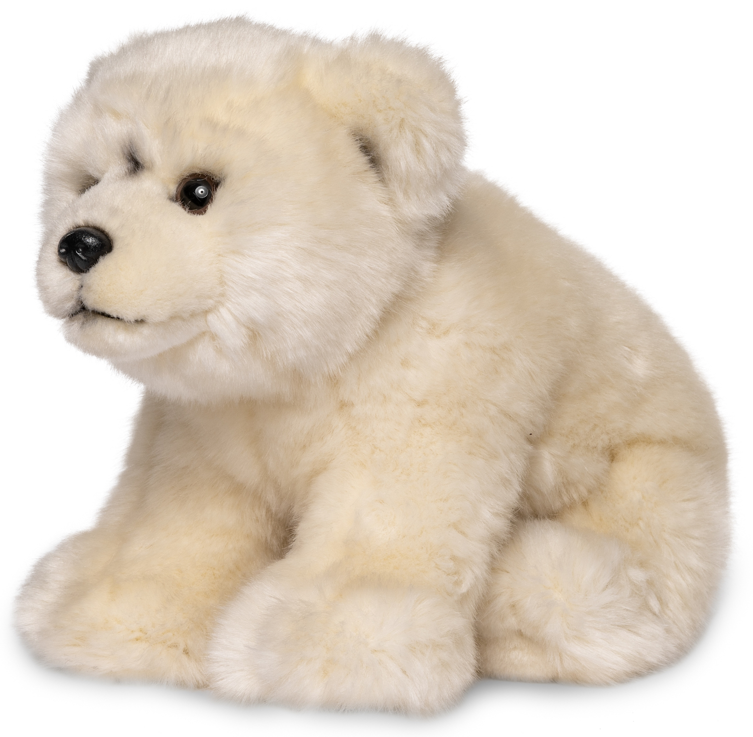 Polar bear cub, sitting - 18 cm (height) 