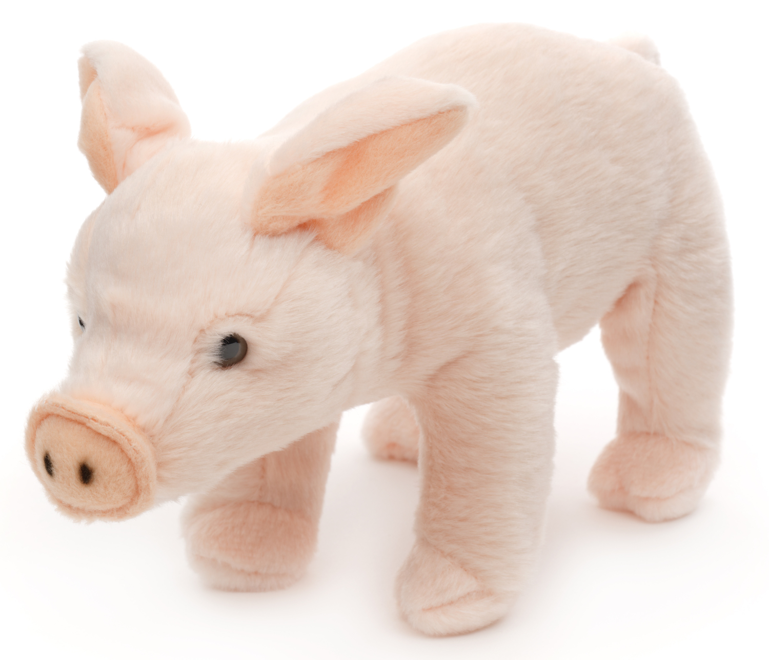 Schweinchen rosa, stehend - 23 cm (Länge) - Plüschtier, Kuscheltier