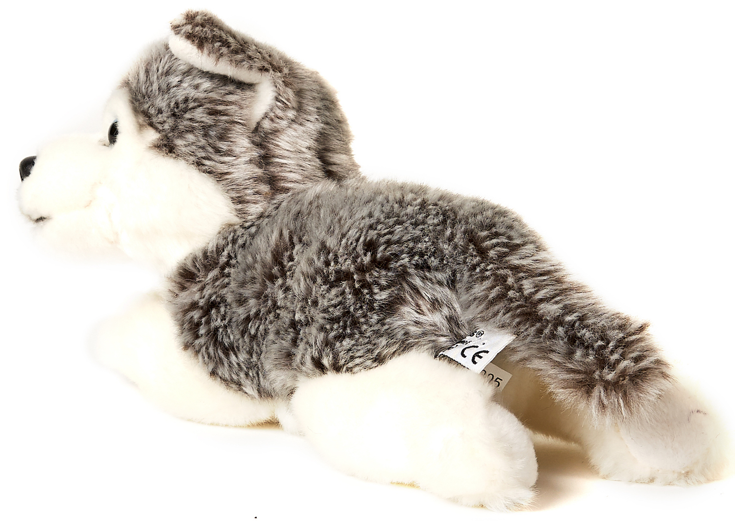 Husky Welpe grau, liegend - 23 cm (Länge) 