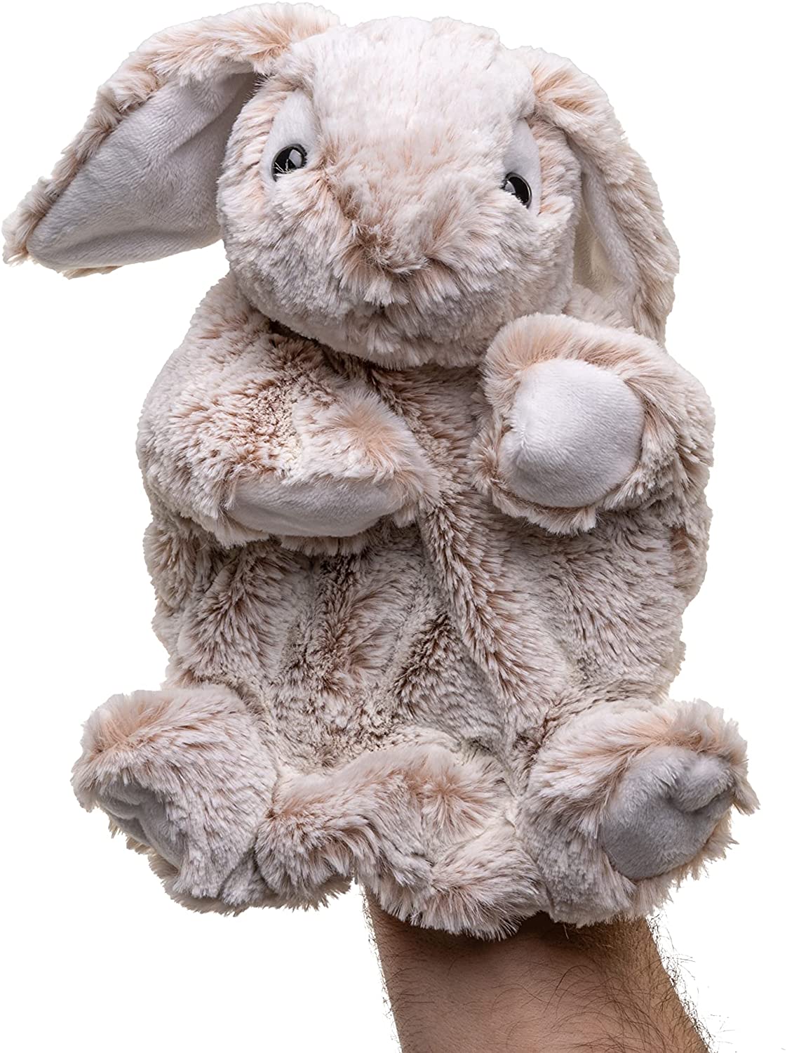 Uni-Toys - Handpuppe Hase - 24 cm (Höhe) - Plüsch-Kaninchen - Plüschtier, Kuscheltier 