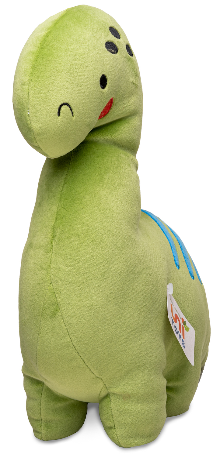 Plüsch-Kissen - Dinosaurier grün - ultraweich - 38 cm (Länge) - Plüsch-Dino 