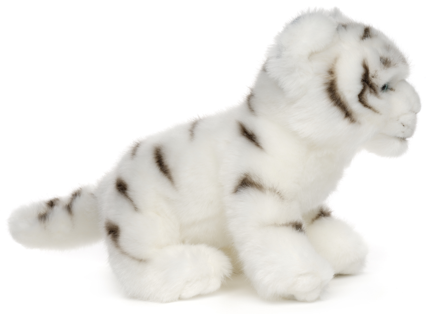 Weißer Tiger Baby, sitzend - 24 cm (Länge) - Plüschtier, Kuscheltier