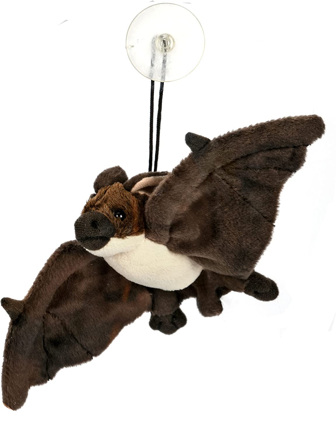 Uni-Toys - Fledermaus, braun klein Saugnapf - 23 cm (Breite) - Plüschtier, Kuscheltier … 