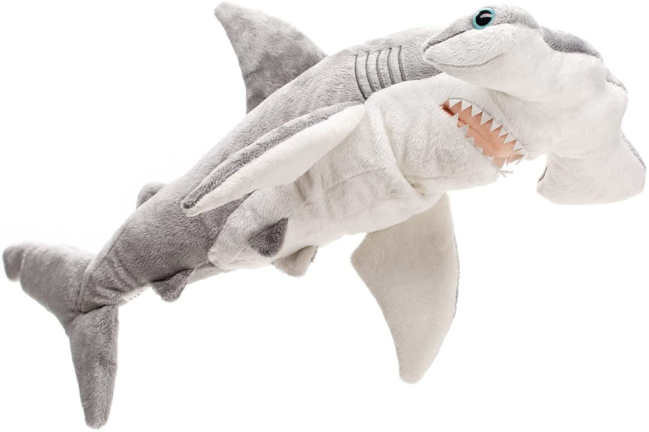 Uni-Toys - Hammerhai - 49 cm (Länge) - Plüsch-Fisch, Hai - Plüschtier, Kuscheltier 