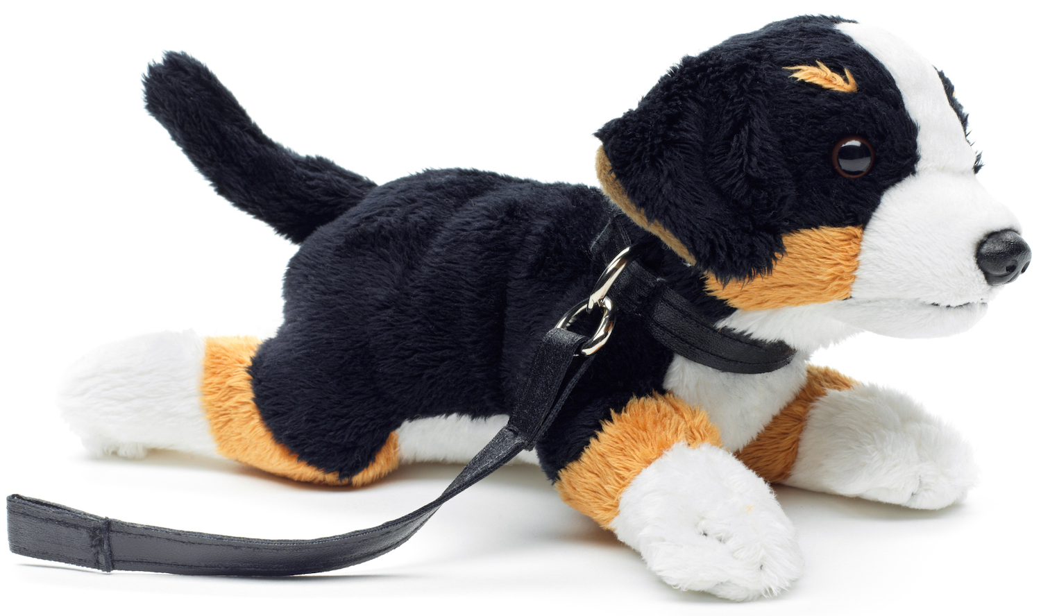 Berner Sennenhund Plushie (mit Leine) - 21 cm (Länge) 