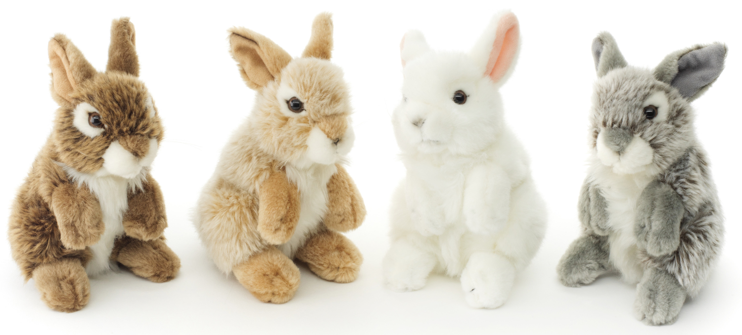 Rabbit, Standing (Brown) - 18 cm (height) 