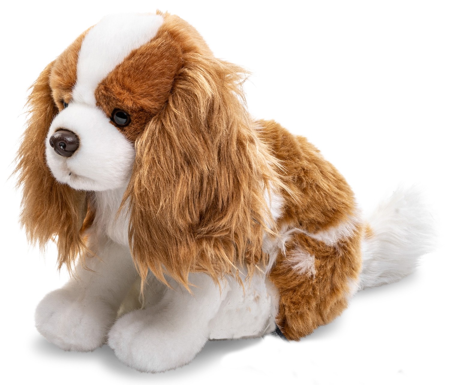 Cocker Spaniel Brown-White, Sitting - 23 cm (height) - Plush Dog, Pet - Soft Toy, Cuddly Toy
