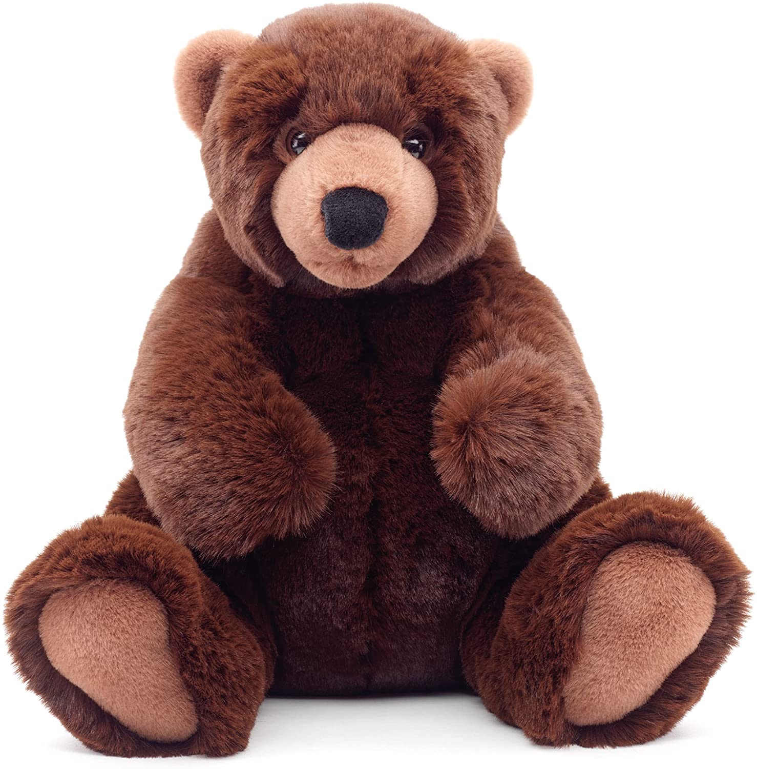 Uni-Toys - Braunbär groß, sitzend - 'Mika' - superweich - 29 cm (Höhe) - Plüsch-Bär, Teddy, Teddybär - Plüschtier, Kuscheltier 