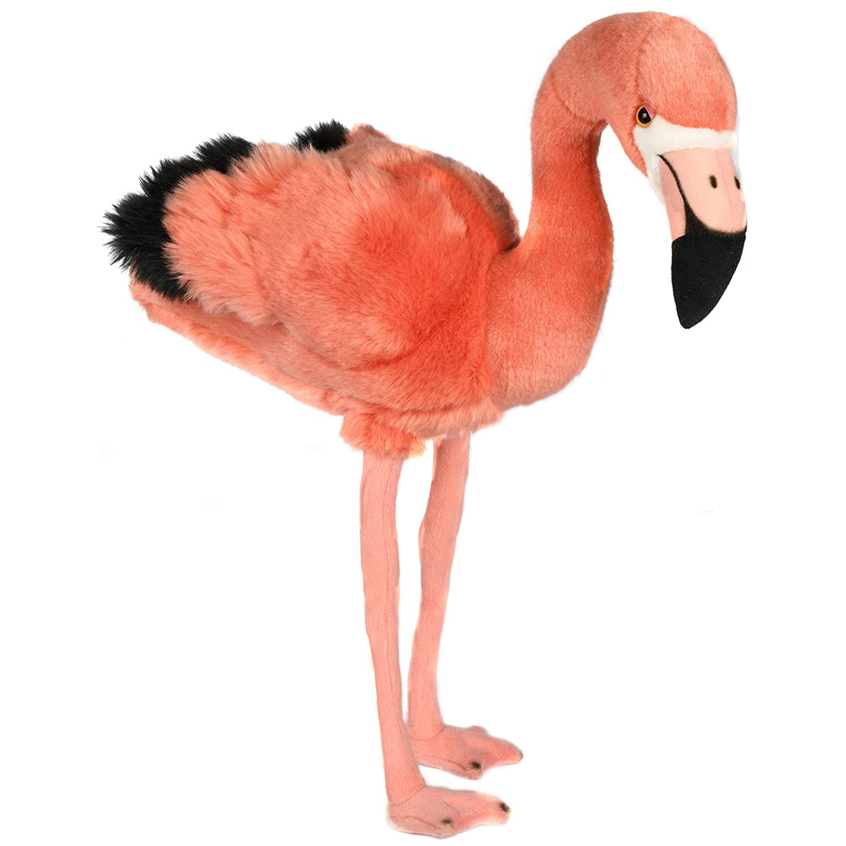 Uni-Toys - Flamingo rosa, stehend - 46 cm (Höhe) - Vogel - Plüschtier, Kuscheltier 