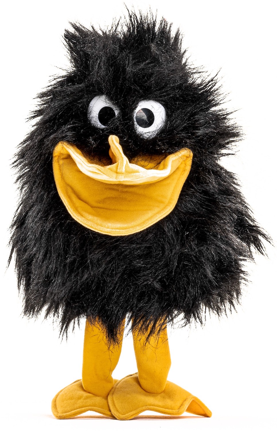 Uni-Toys - hand puppet raven - 40 cm (height) - bird - plush toy, cuddly toy 