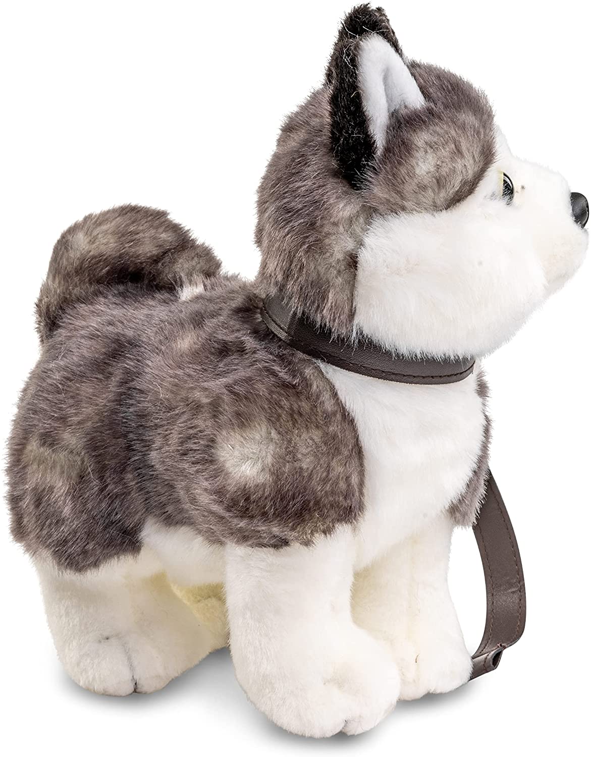 Uni-Toys Neuware  Hund Husky  ca 21 cm hoch mit Leine 