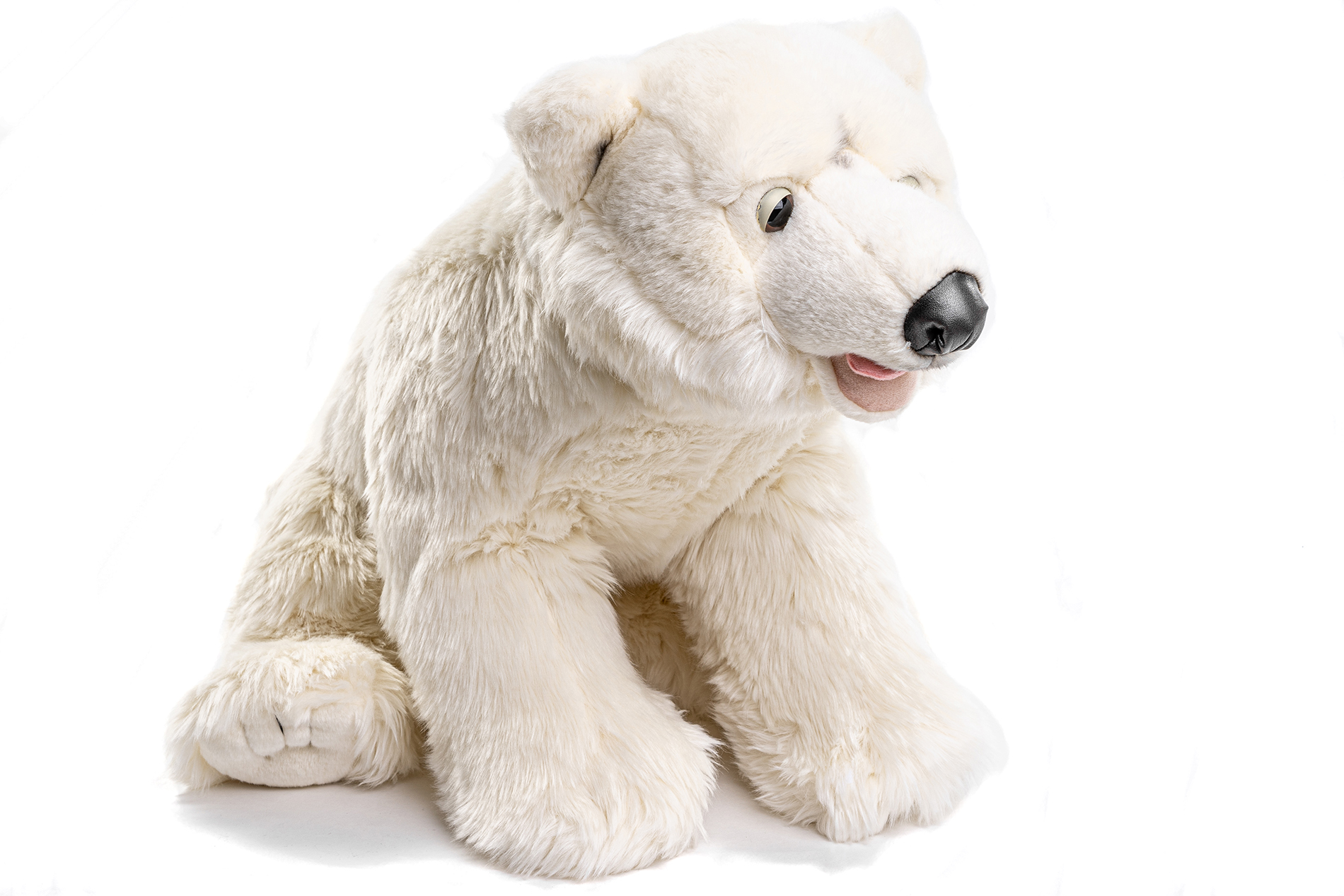 Großer Eisbär, liegend - 61 cm (Länge) - Plüsch-Bär, Polarbär - Plüschtier, Kuscheltier
