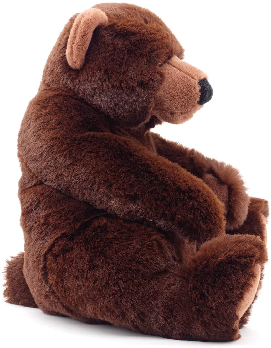 Uni-Toys - Braunbär klein, sitzend - "Yannie" - superweich - 21 cm (Höhe) - Plüsch-Bär, Teddy, Teddybär - Plüschtier, Kuscheltier 