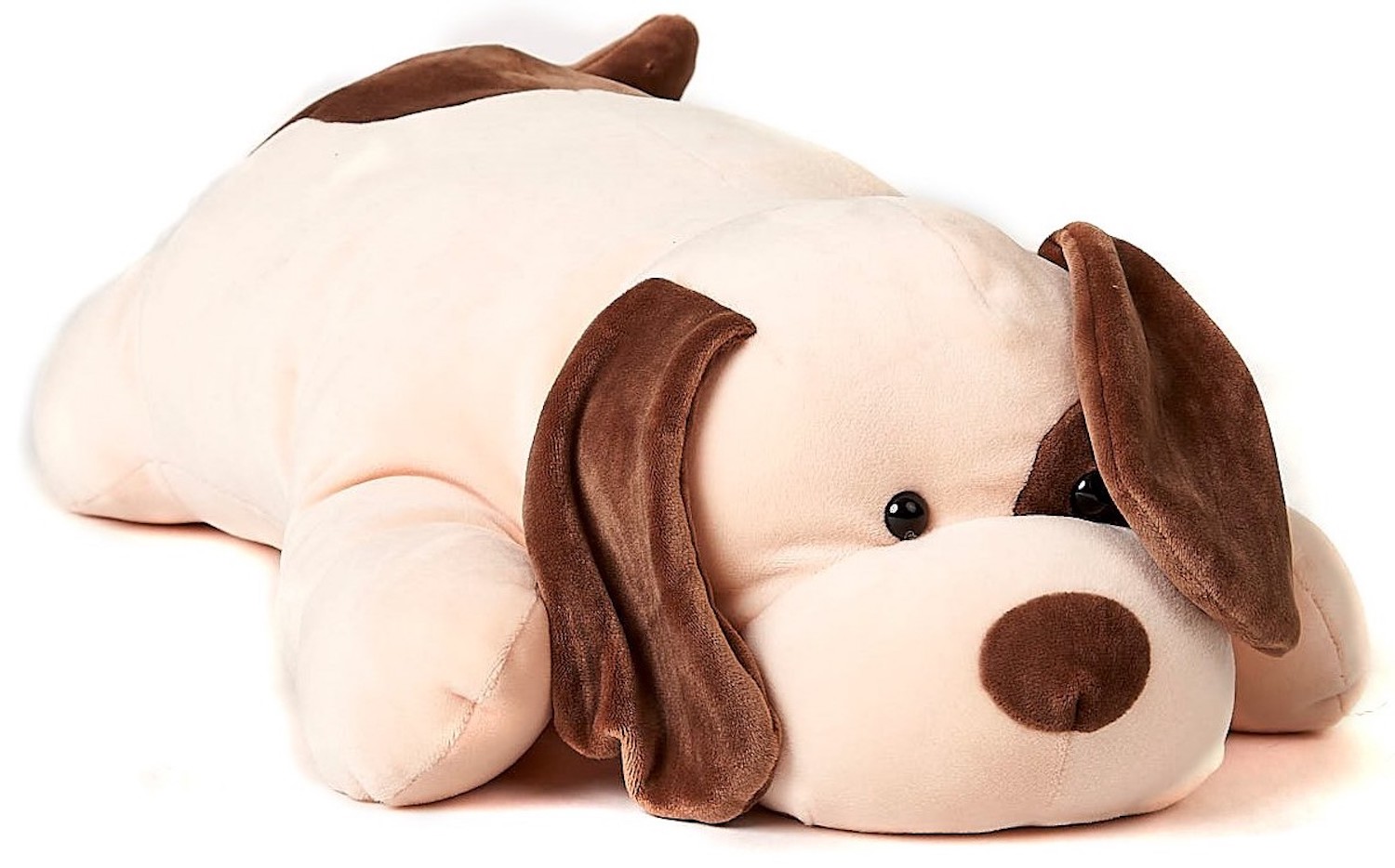 Plüsch-Kissen - Hund braun-beige - ultraweich - 57 cm (Länge) 