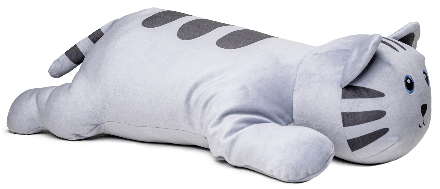 Plush Pillow - Cat grey - ultra soft