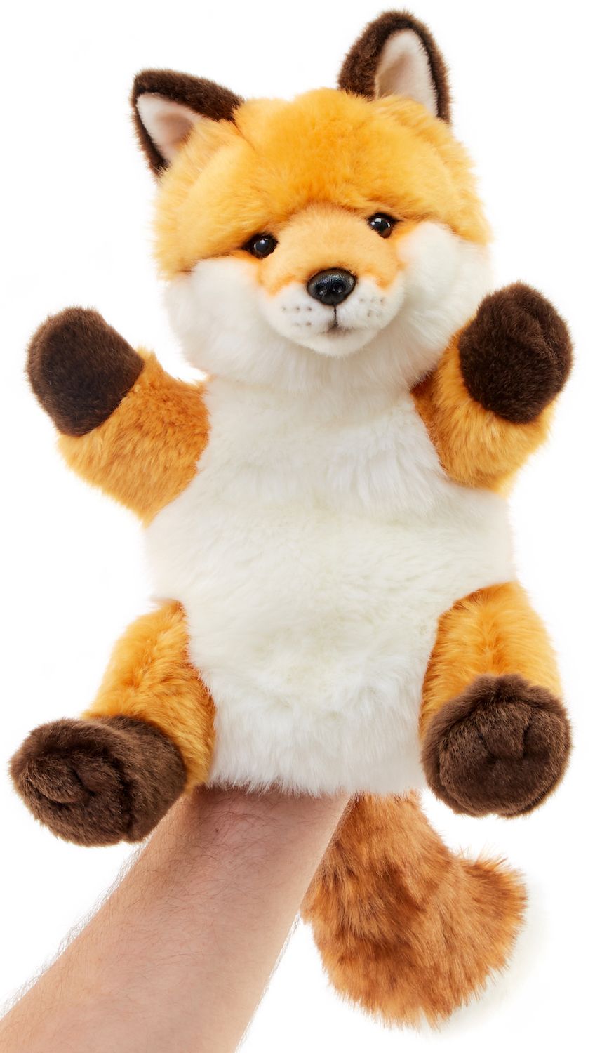 Uni-Toys - Hand puppet red fox - 28 cm (height) 