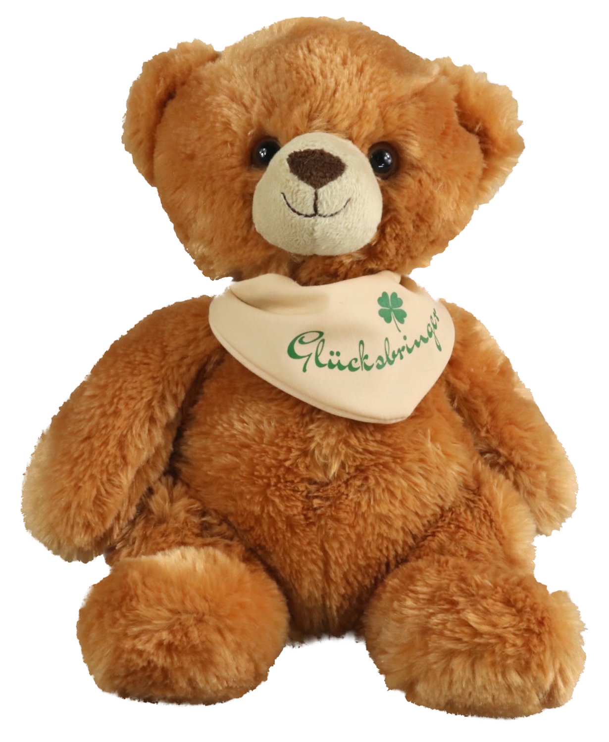 Teddy with Scarf, "Lucky Charm" - 25 cm (height) - Teddy bear - Stuffed Animal, Plush Toy