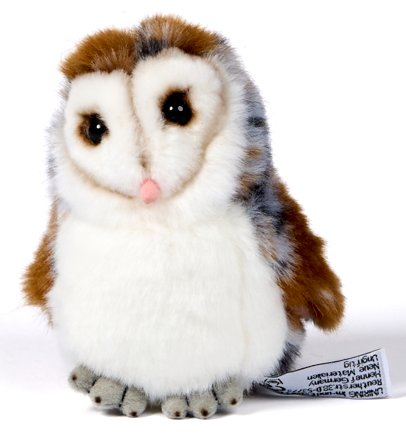 Barn owl plushie - 12 cm (height)