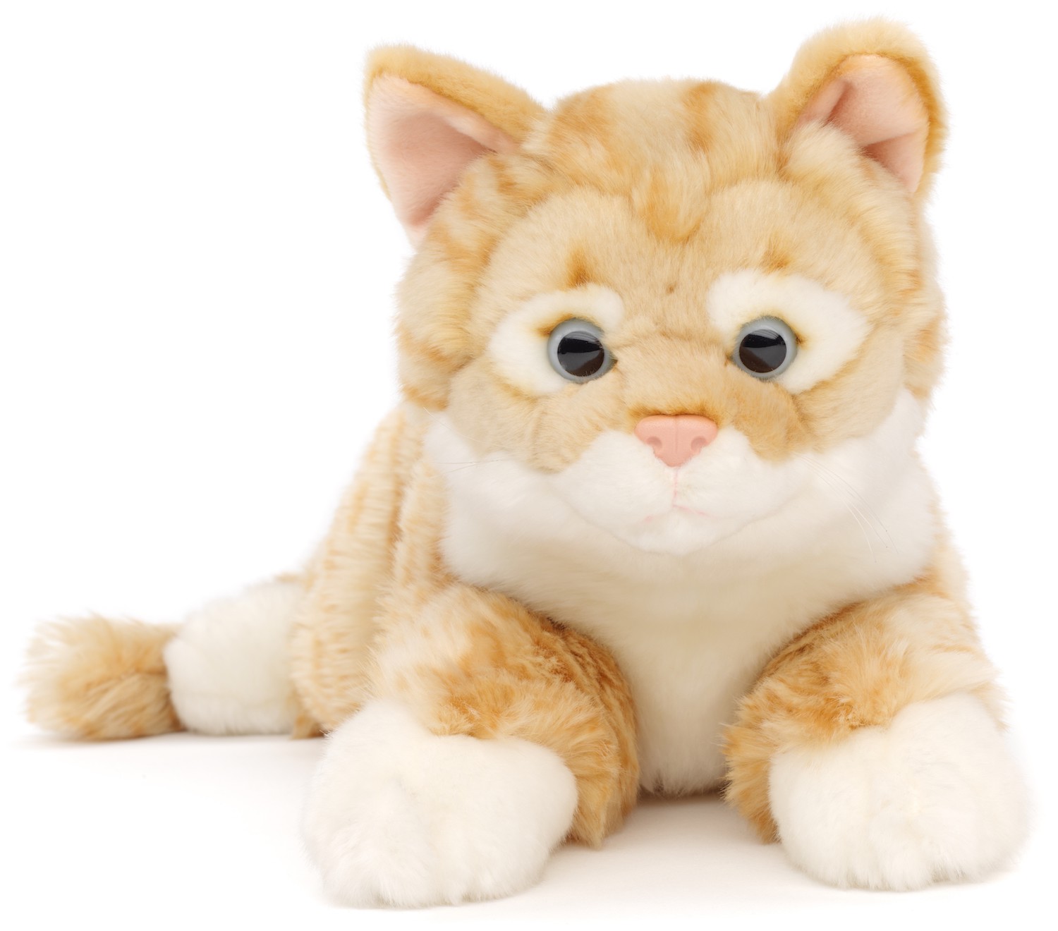 Cat with tabby fur (red-brown), lying - 38 cm (length)