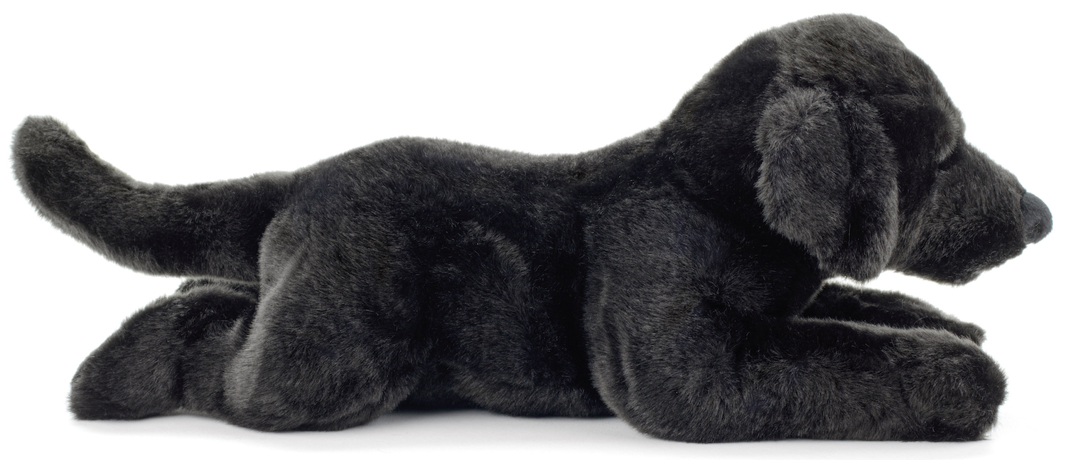 Labrador black, lying - 40 cm (length)