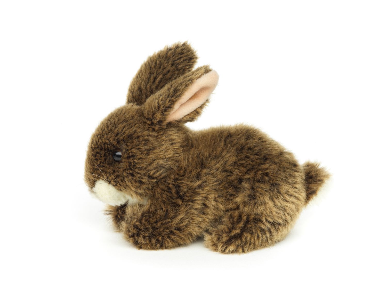 Hase, liegend (braun) - 18 cm (Länge) - Plüsch-Kaninchen - Plüschtier, Kuscheltier