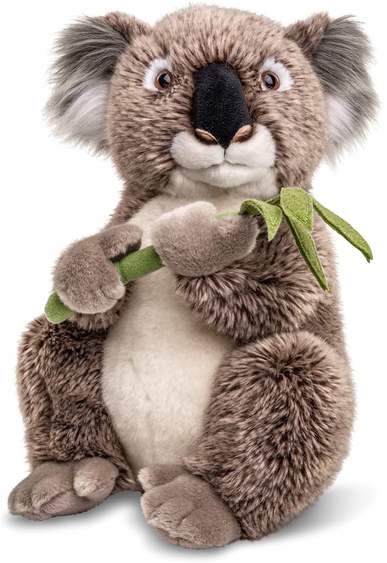 Koala mit Blatt, sitzend - 30 cm (Höhe) 