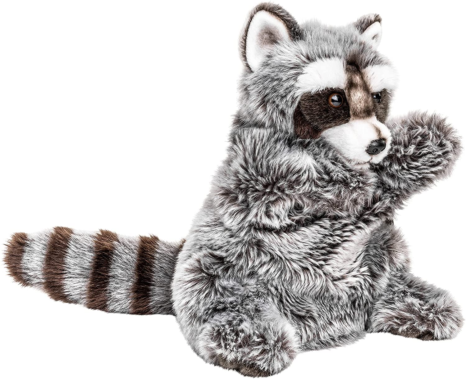 Uni-Toys - hand puppet raccoon - 26 cm (height) - bear, forest animal - plush toy, cuddly toy 