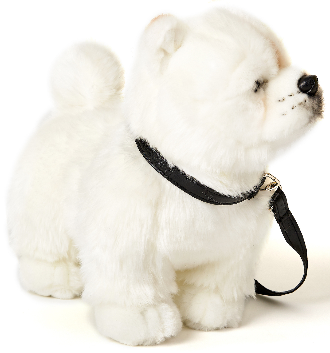 Chow Chow White, Standing, With Leash - 24 cm (height) 