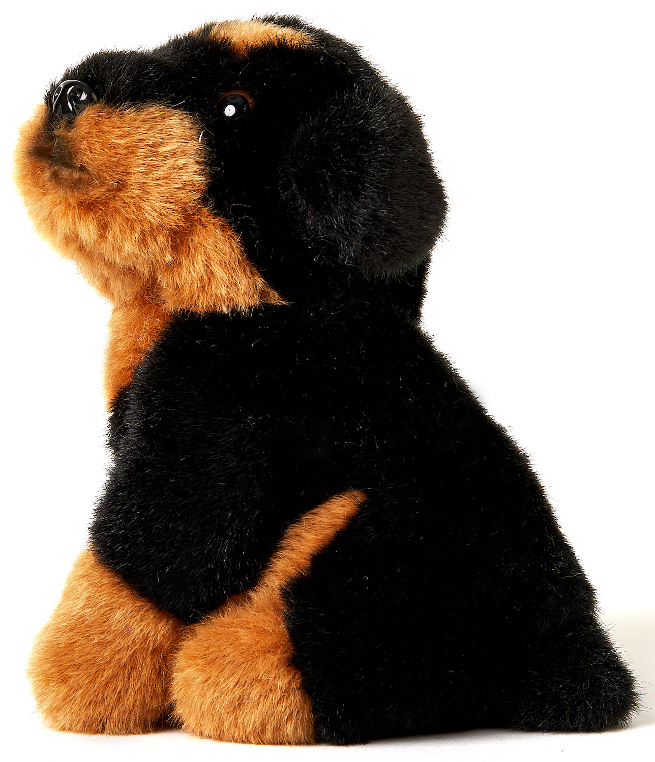 Rottweiler plushie, sitting - 12 cm (height)