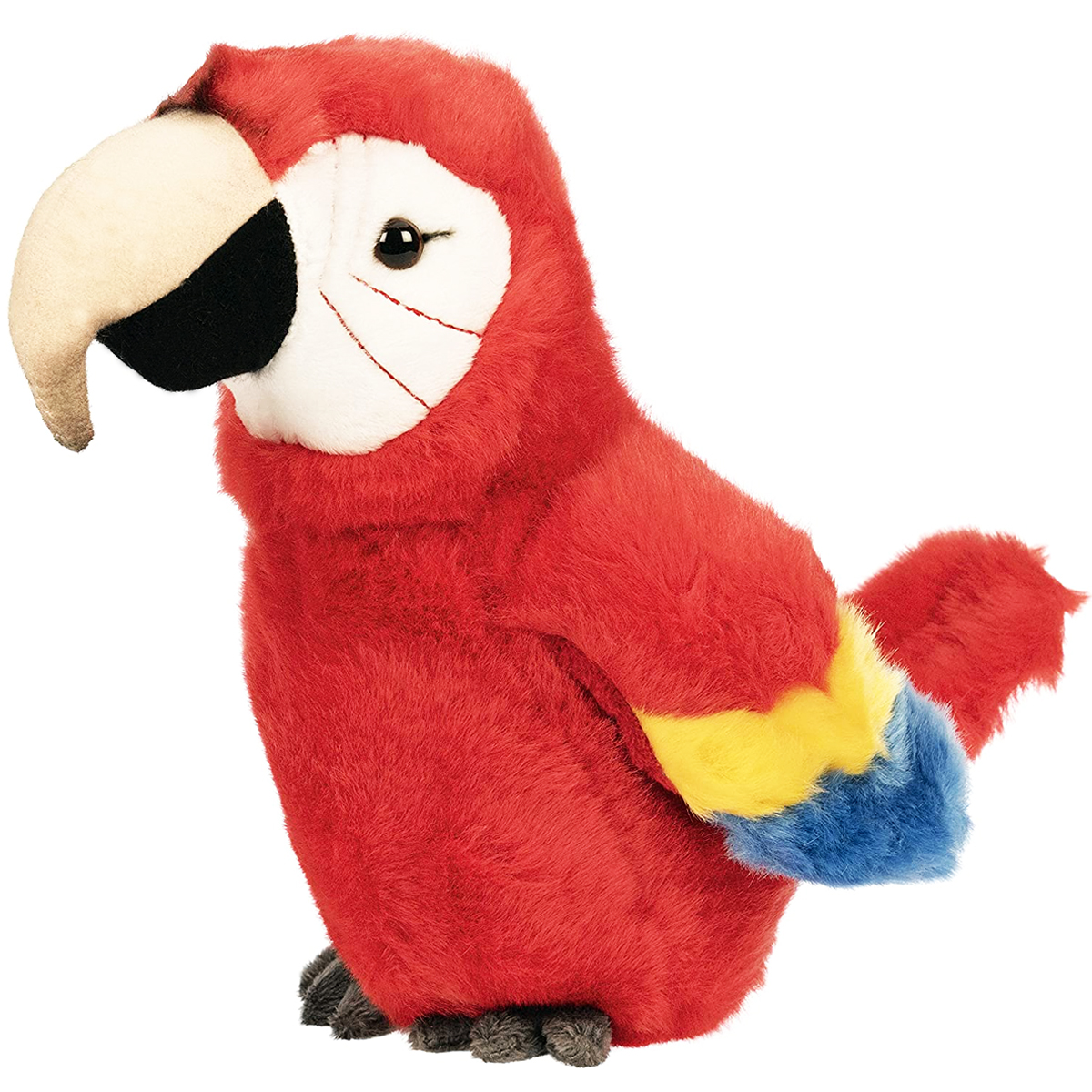 Papagei (rot) - 21 cm (Höhe) - Vogel - Plüschtier, Kuscheltier