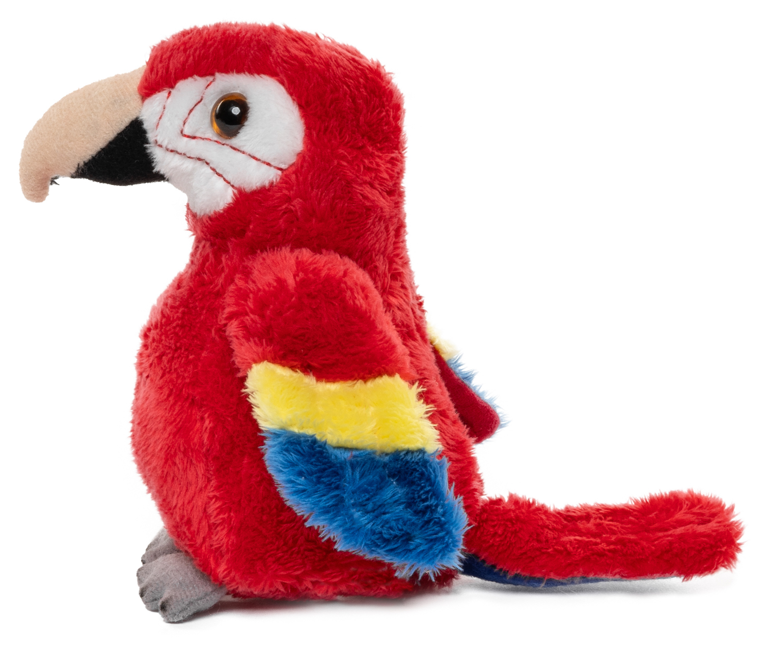 Papagei Plushie (rot) - 13 cm (Höhe)