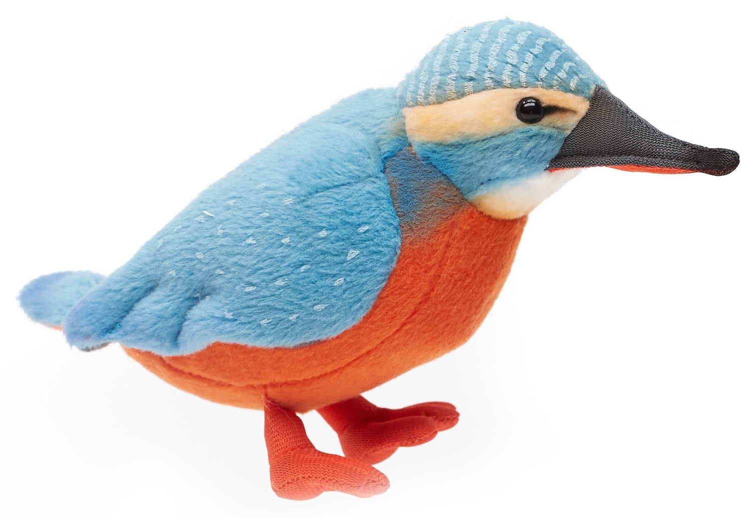 Uni-Toys - kingfisher - 12 cm (height) - Bird - plush toy, cuddly toy 