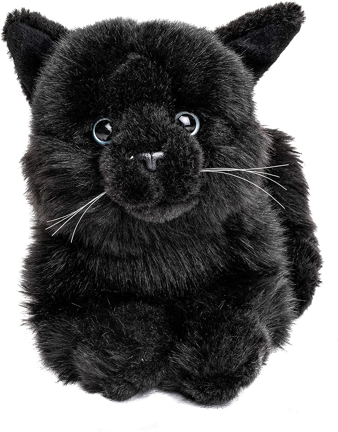 Katze, liegend (schwarz) - 20 cm (Länge)