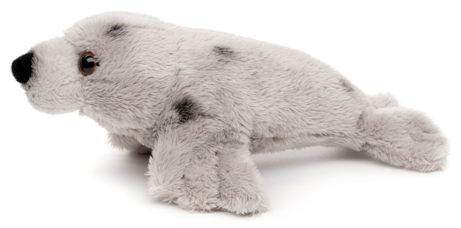 Seal Plushie (grey dotted) - 19 cm (length)