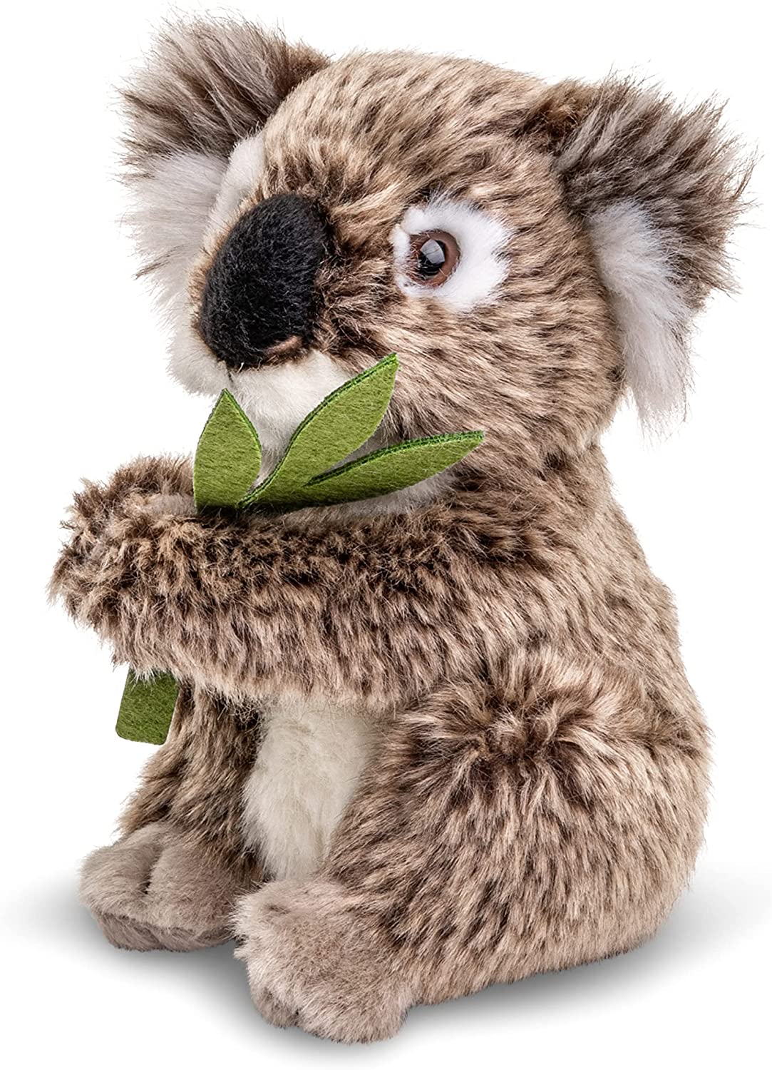 Koala mit Blatt, sitzend - 16 cm (Höhe) 
