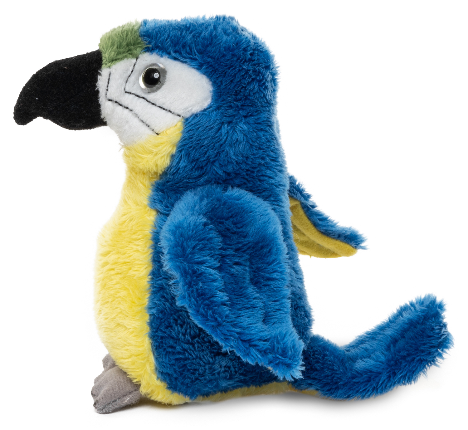 Papagei Plushie (blau) - 13 cm (Höhe)