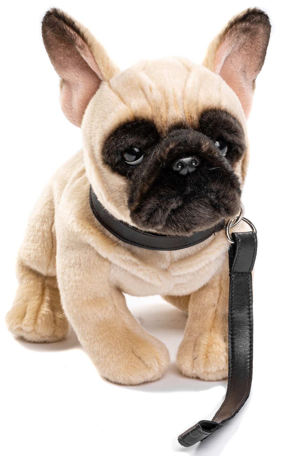 french bulldog with leash - 27 cm (length) -