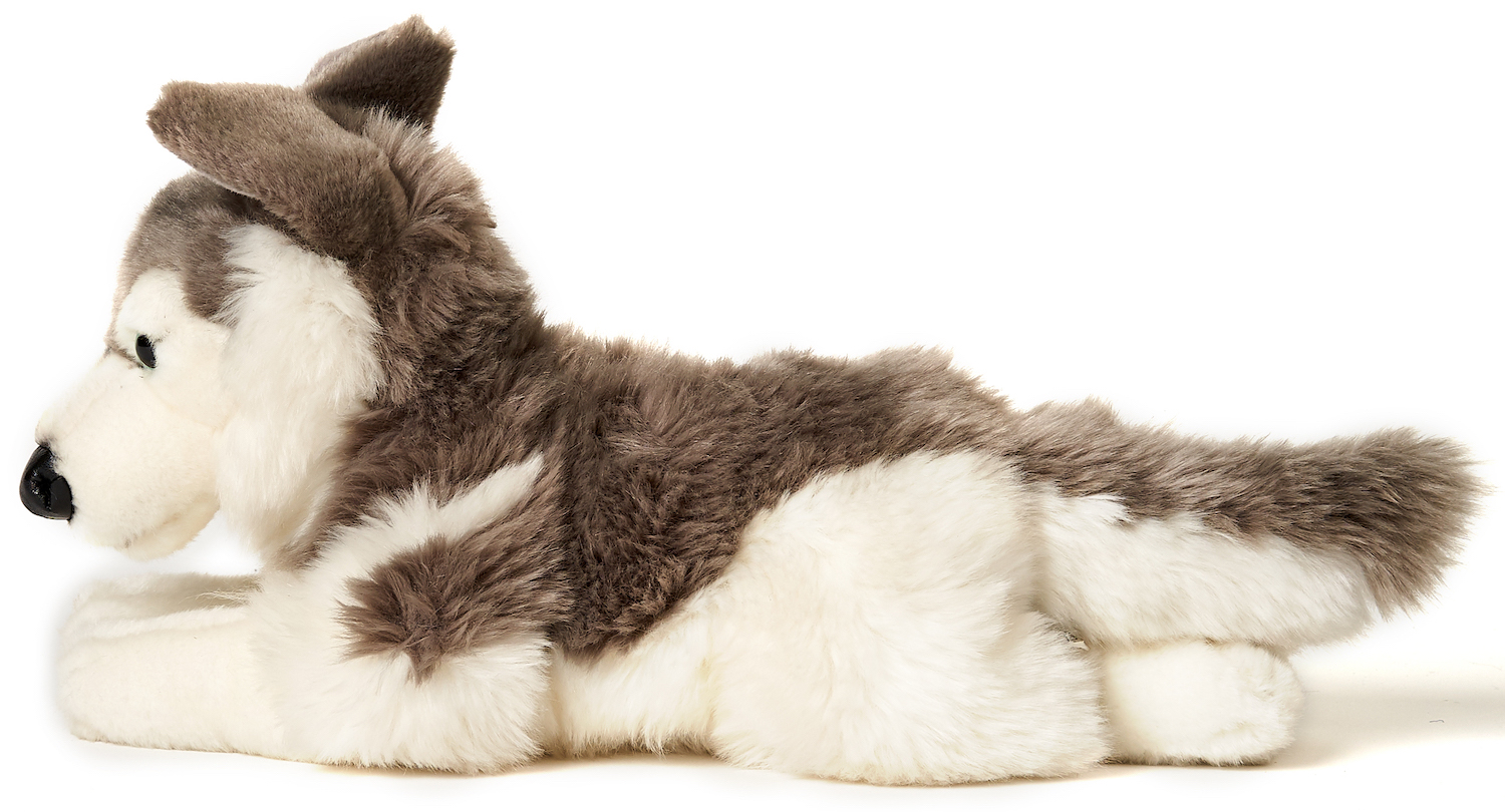 Husky grau, liegend - 43 cm (Länge) 