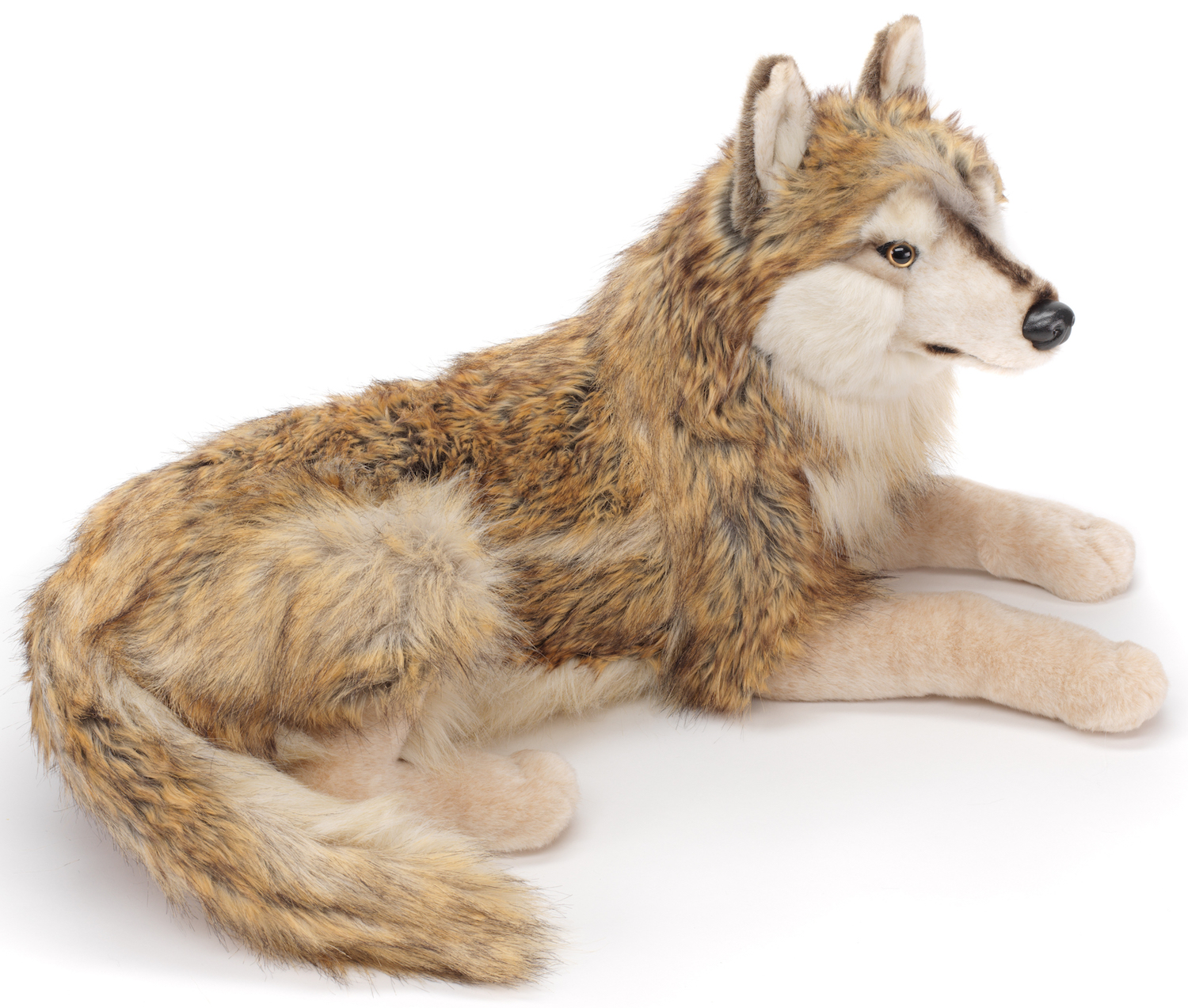 Wolf, liegend - 100 cm (Länge) 